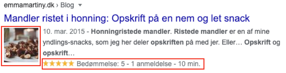 rich snippets opskrift