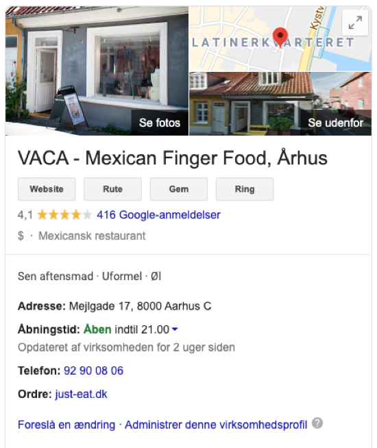 LocalBusiness Schema markup